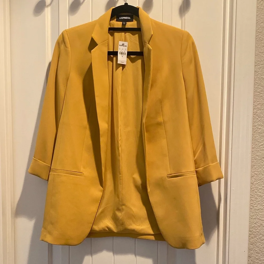 Express Blazer X-small Yellow - Picture 2 of 5
